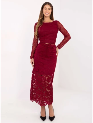 Sukňa MI SD G9137.16P bordová