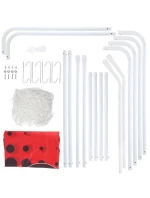 Bránka so sieťou a zameriavacím panelom Nils BR240P 2v1 240x150cm 10-10-821