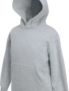Fruit of the Loom Classic Kids Hooded Sweat Detská mikina s kapucňou 16.2043 heather grey
