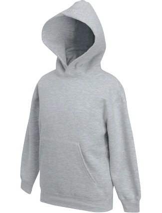 Fruit of the Loom Classic Kids Hooded Sweat Detská mikina s kapucňou 16.2043 heather grey Fruit of the Loom Classic Kids Hooded Sweat Detská mikina s kapucňou 16.2043 heather grey