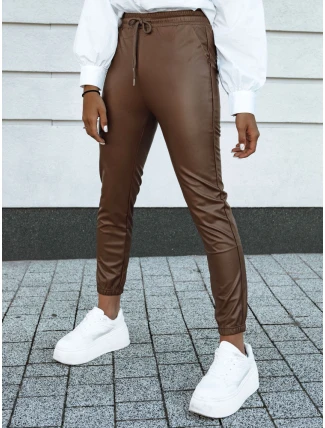 Dámske voskované nohavice BRIAL camel FashionStreet UY2151