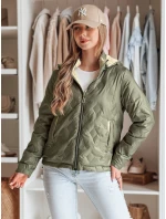 Dámska obojstranná prechodná bunda SYLVIAN zelená FashionStreet TY4860 Dámska obojstranná prechodná bunda SYLVIAN zelená FashionStreet TY4860