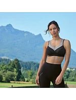 PanAlp vlnená športová podprsenka 5555 black/melange - Active PanAlp vlnená športová podprsenka 5555 black/melange - Active