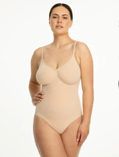 Dámske zoštíhľujúce body bez švov 421 Beige - Julimex