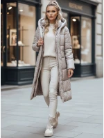 Dámsky kabát LINA béžový FashionStreet TY3110 Dámsky kabát LINA béžový FashionStreet TY3110
