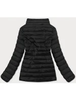 Ľahká čierna dámska prešívaná bunda (20311-392)