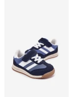Dziecięce Sneakersy Buty Sportowe Na Rzep Granatowe Viona