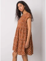 Šaty D50051Z30268 svetlo hnedé