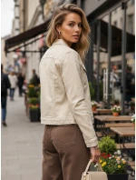 FashionStreet béžová džínsová bunda TY5604