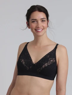 Dámska čipkovaná podprsenka PLAYTEX WIREFREE BRA - PLAYTEX - čierna