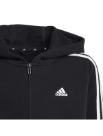 Tričko pre mladých so zipsom 3 Stripes FL HR6331 - Adidas Tričko pre mladých so zipsom 3 Stripes FL HR6331 - Adidas