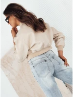 Dámska kožená bunda PRIDA béžová FashionStreet TY4265