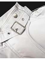 Dámska tenká bunda s vetrovým golierom Goodlookin Light Beige (P3-6302-12)