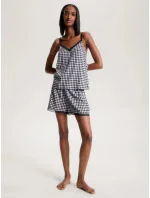 Dámske pyžamové šortky WOVEN SHORT PRINT UW0UW04944 02G tm. modro-biele - Tommy Hilfiger Dámske pyžamové šortky WOVEN SHORT PRINT UW0UW04944 02G tm. modro-biele - Tommy Hilfiger