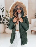Dámska prešívaná zimná bunda SOLARIS zelená FashionStreet TY4008