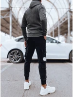 Pánska antracitová mikina FashionStreet BX5705