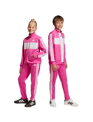 Detské tepláky adidas Seasonal Essentials Tiberio 3-Stripes Tricot pink KS5519