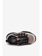 Sneakersy Dziecięce Ze Ściągaczem Beżowe Nanelita