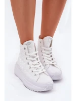 Wysokie Trampki Damskie Lee Cooper LCW-25-31-3461L Białe