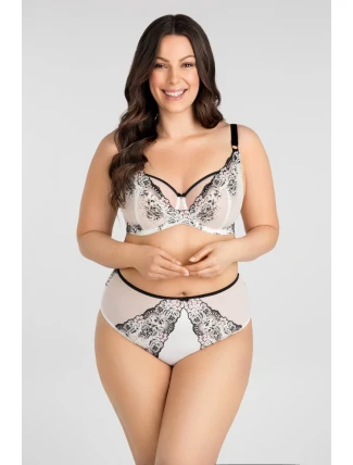 Mäkká podprsenka Gorsenia K 840 Black & White