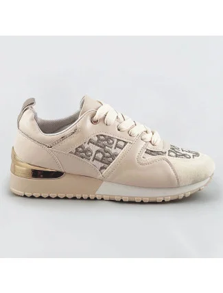 Béžové dámske tenisky adidasky so zvýšenou podrážkou (666-20)