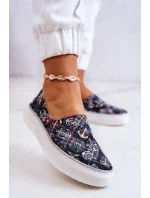 Dámské módní Slip-On s paměťovou pěnou Big Star - černé Dámské módní Slip-On s paměťovou pěnou Big Star - černé