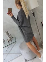 Sveter s netopierími rukávmi grafitový - Kesi Sveter s netopierími rukávmi grafitový - Kesi