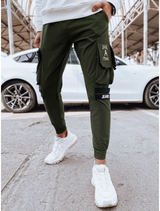 Pánske bojové nohavice zelené FashionStreet UX4307 Pánske bojové nohavice zelené FashionStreet UX4307
