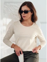 MINIMODA dámska blúzka s príveskom v jednej veľkosti béžová FashionStreet RY2680