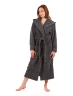 Unisex župan Athena s kapucňou 3116 antracit - Vestis