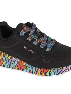 Skechers Uno Lite – Subtle Love 314088L-BKMT Čierne 31