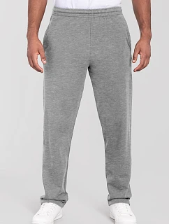Fruit of the Loom Iconic 250 Joggingové nohavice s otvoreným lemom 16.4064 athletic heather