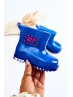 Dziecięce Brokatowe Kalosze Granatowe Rain