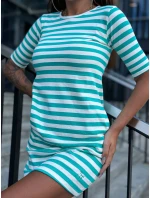 TW SK 2092 šaty.83P biela zelená