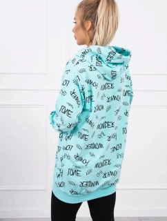 Mikina s mätovým nápisom