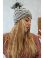 Fleecová čiapka Ela K242 svetlo šedá Fleecová čiapka Ela K242 svetlo šedá