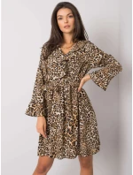 Šaty DHJ SK 13891B 2.72P čierna a béžová