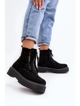 Dámske členkové topánky M532-1 model 190537 Black - ERYNN Dámske členkové topánky M532-1 model 190537 Black - ERYNN