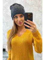 Dámska čiapka Amira K359 graphite+black