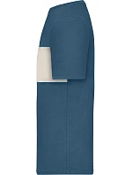 Daiber 8049 Tričko z bio bavlny „Colour-Block“ 02.8049 dusty blue/sandstone Daiber 8049 Tričko z bio bavlny „Colour-Block“ 02.8049 dusty blue/sandstone