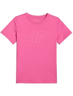 Dievčenské tričko 4F F3004 tmavoružové 4FJWSS26TTSHF3004 53S