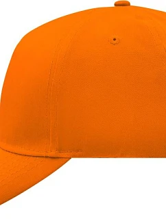 Daiber MB 6117 5-panelová čiapka s kšiltom 03.6117 oranžová
