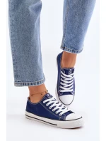 Damskie Klasyczne Trampki Granatowe Ecoma