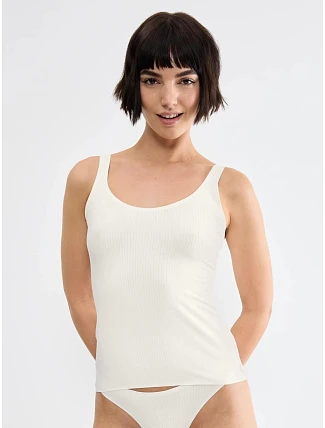 Dámske tielko sloggi ZERO Feel Pure Tank Top v krémovej farbe Silk White – SLOGGI Dámske tielko sloggi ZERO Feel Pure Tank Top v krémovej farbe Silk White – SLOGGI
