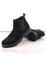 Čierne kožené papuče Filippo M PAW499A