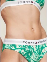 Dámske plavky UW0UW05366 0IE Green with Pattern - Tommy Hilfiger