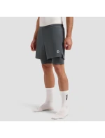 Rogelli pánske šortky 2 v 1 ESSENTIAL šedá S