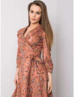 Šaty LK SK 508381.85P tmavo oranžová