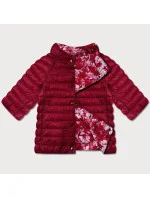 Červená/kvetinová obojstranná dámska bunda s 3/4 rukávmi Minority (M23-7010-16) Červená/kvetinová obojstranná dámska bunda s 3/4 rukávmi Minority (M23-7010-16)
