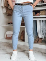 Dámske nohavice chinos s opaskom LINESKA modré FashionStreet UY2577